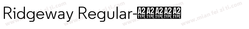 Ridgeway Regular字体转换